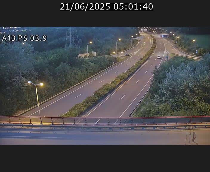 Traffic live webcam Luxembourg Ehlerange - A13 direction Esch-sur-Alzette - BK 6.8