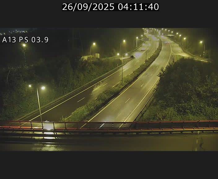 Traffic live webcam Luxembourg Ehlerange - A13 direction Esch-sur-Alzette - BK 6.8