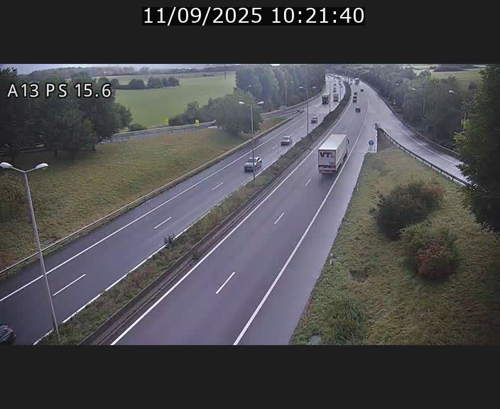 Traffic live webcam Luxembourg Kayl - A13 direction Dudelange - BK 15.6