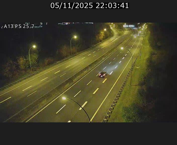 Traffic live webcam Luxembourg Frisange - A13 direction Allemagne - BK 26