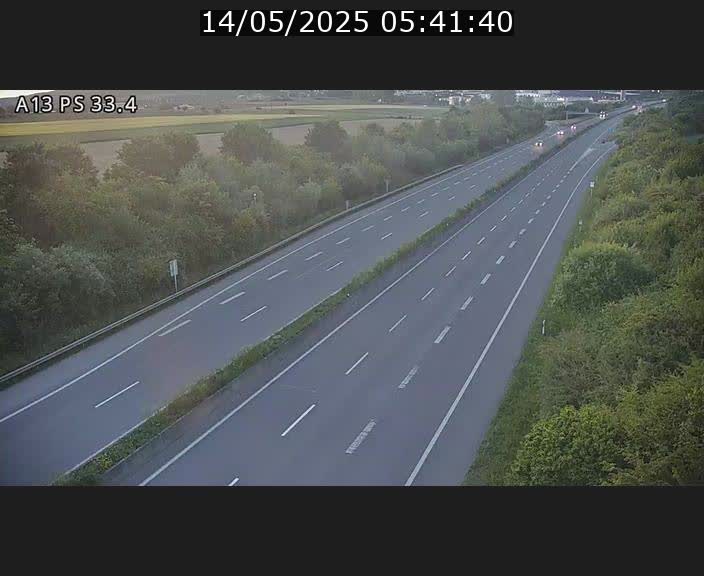 Webcam trafic sur A13 à hauteur de Mondorf-les-Bains en direction d'Altwies