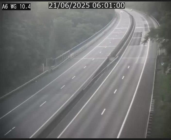 Traffic live webcam Luxembourg Mamer - A6 - BK 10.4 - direction Luxembourg/France/Allemagne