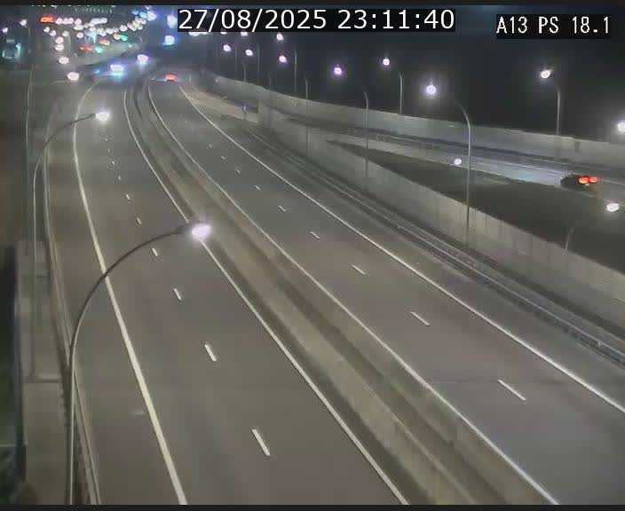 Traffic live webcam Luxembourg Dudelange - A13 direction Croix de Bettembourg - BK 18.1