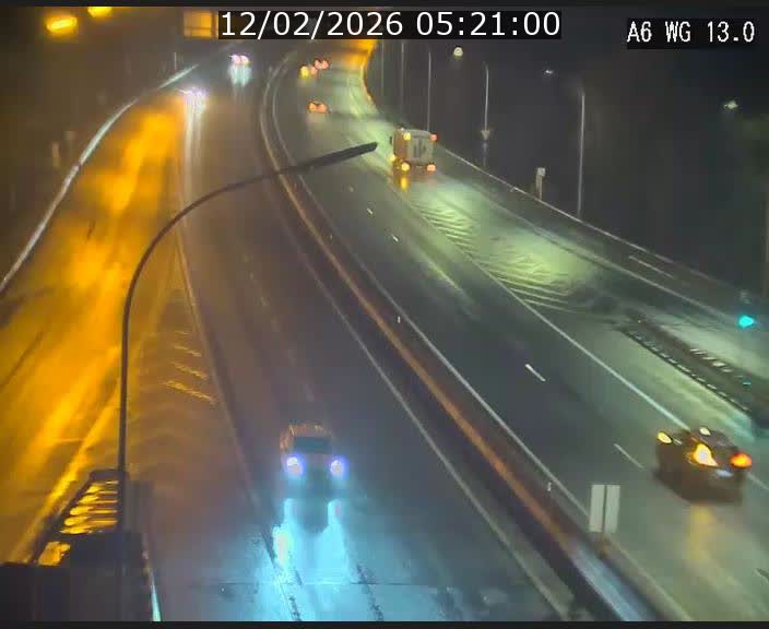 Traffic live webcam Luxembourg Mamer - A6 - BK 13 - direction Luxembourg/France/Allemagne