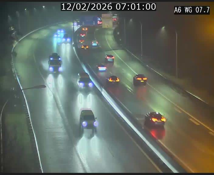 Traffic live webcam Luxembourg - Bridel - A6 - BK 7.7 - direction Belgique