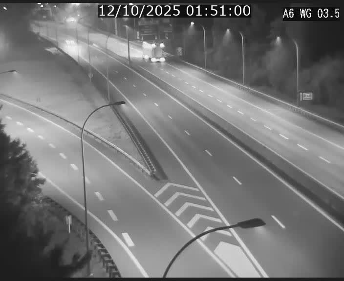 Traffic live webcam Luxembourg - Croix de Cessange - A6 - BK 3.5 - direction France/Allemagne