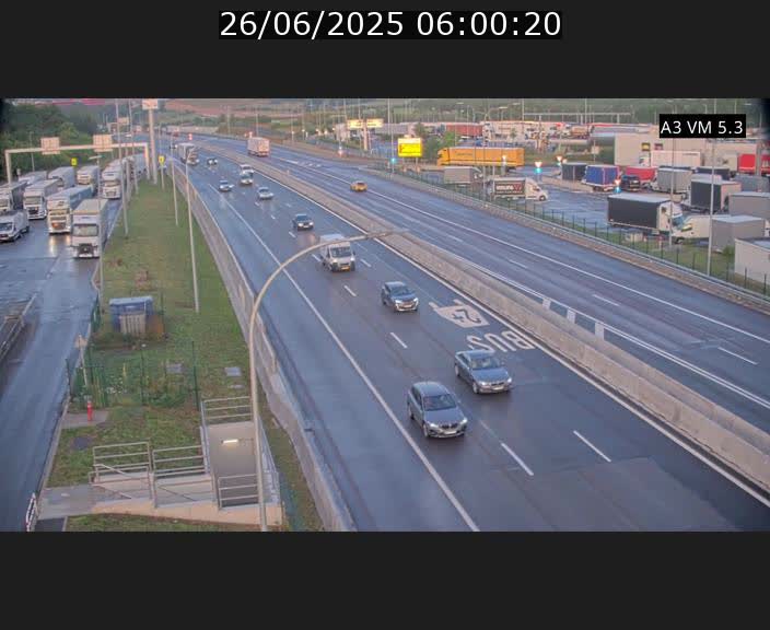 Traffic live webcam Luxembourg Aire de Berchem - A3 - BK 5 - direction France