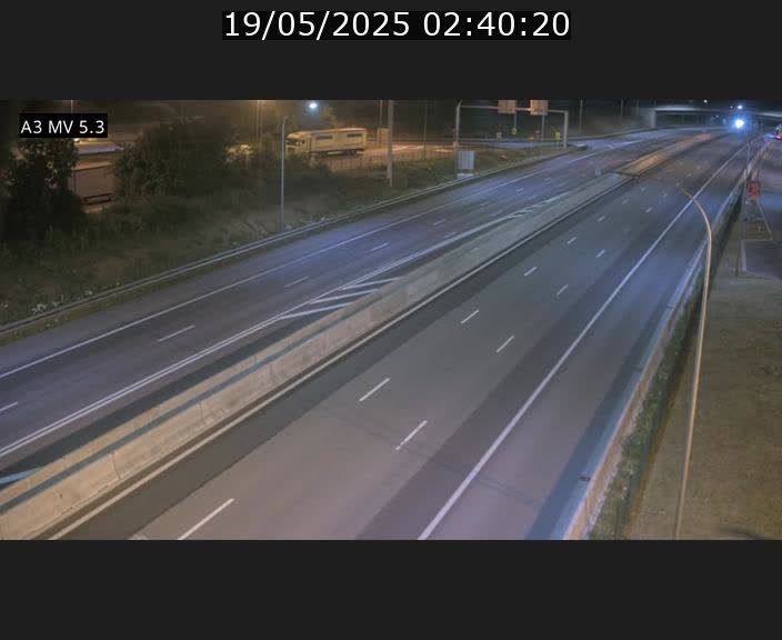 Webcam à l'Aire de Berchem au Luxembourg sur l'A3. Vue orientée vers la France