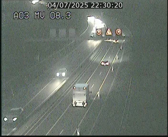 Webcam Autoroute après la Croix de Bettembourg en direction de Luxembourg sur l'A3