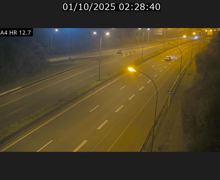 Traffic live webcam Luxembourg Esch sur Alzette - A4 - BK 12.7 - direction Esch-Belval