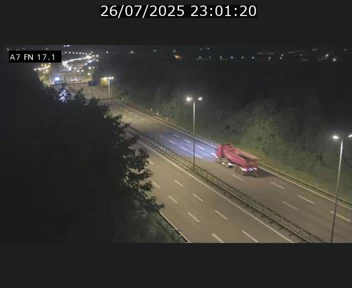 Caméra trafic Luxembourg - A7, Merscherbierg direction Mersch