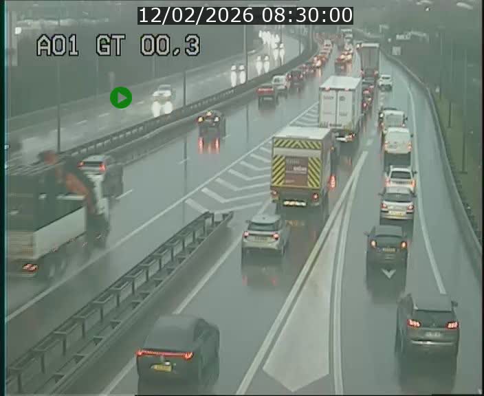 Traffic live webcam Luxembourg Croix de Gasperich - A1 direction Kirchberg - BK 0.3