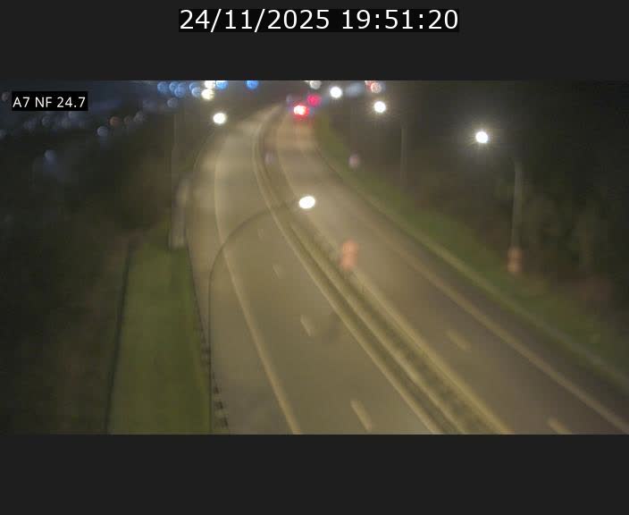 Caméra trafic Luxembourg - A7, Schieren direction Mersch