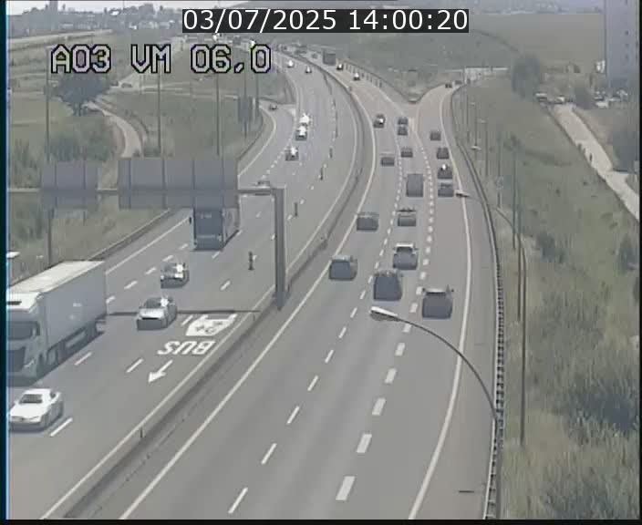 Traffic live webcam Luxembourg Aire de Berchem - A3 - BK 6 - direction France