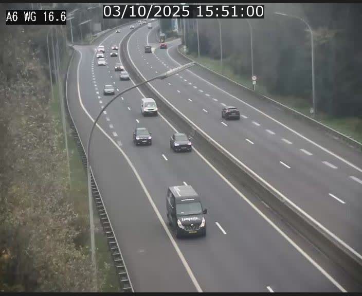 Traffic live webcam Luxembourg Aire de Capellen - A6 - BK 16.6 - direction Luxembourg/France/Allemagne
