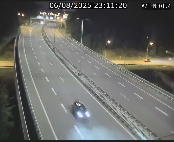 Caméra autoroute Luxembourg A7 - Tunnel Stafelter - direction Echangeur Grünewald