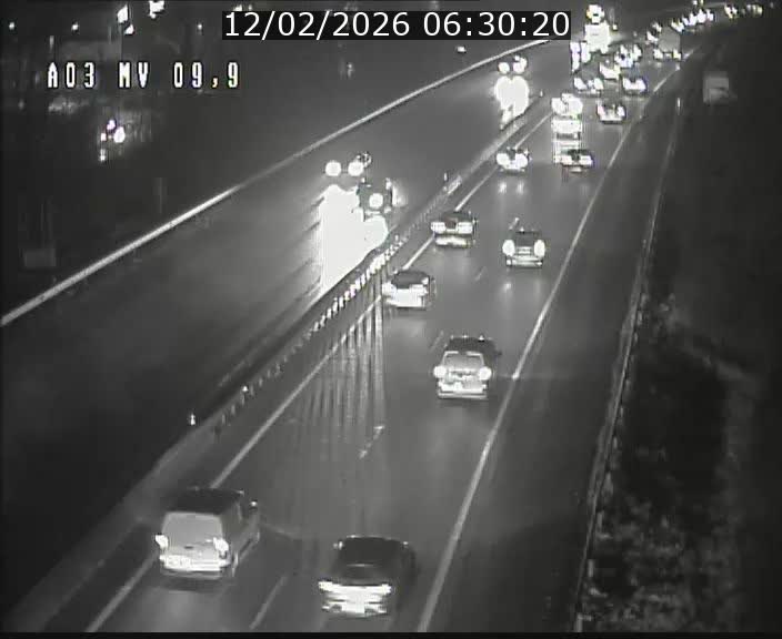 Webcam Autoroute à la Croix de Bettembourg - A3 - BK 9.9 - direction Luxembourg-Ville