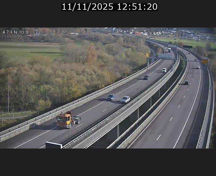 Caméra trafic Luxembourg - A7, Tunnel Gousselerbierg, sortie sud, direction rond-point Lorentzweiler (BK 10.8)