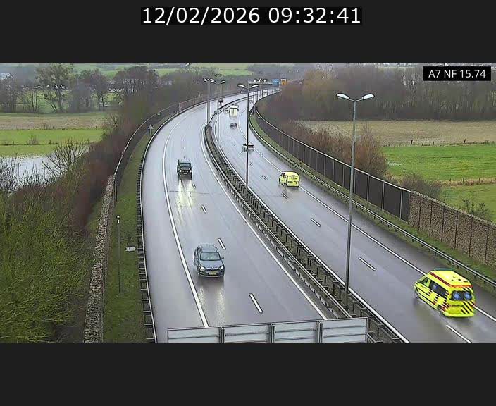 Caméra trafic Luxembourg - A7, Tunnel Mersch, entrée nord, direction Lorentzweiler