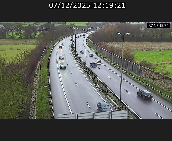 Caméra trafic Luxembourg - A7, Tunnel Mersch, entrée nord, direction Lorentzweiler