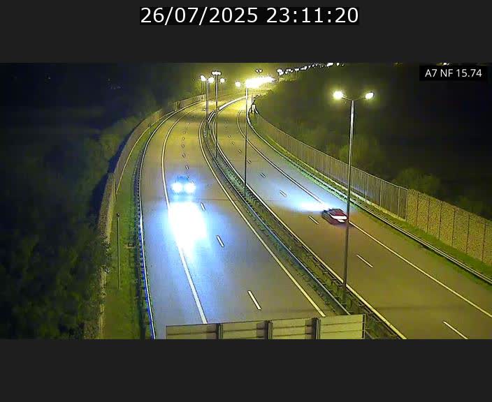 Caméra trafic Luxembourg - A7, Tunnel Mersch, entrée nord, direction Lorentzweiler
