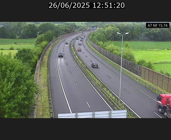 Caméra trafic Luxembourg - A7, Tunnel Mersch, entrée nord, direction Lorentzweiler