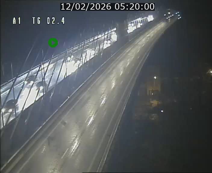 Traffic live webcam Luxembourg Sandweiler - A1 direction Luxembourg-ville - BK 2.4