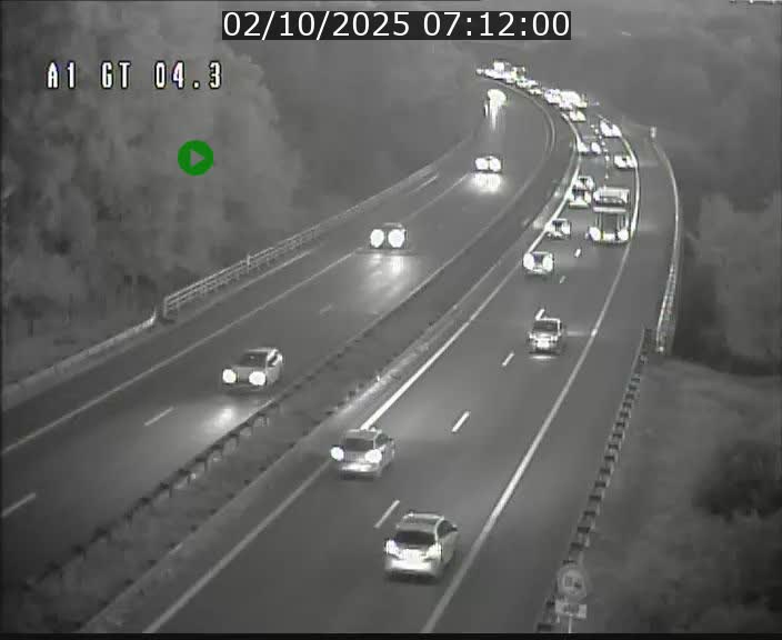 Traffic live webcam Luxembourg Itzig - A1 direction Sandweiler - BK 4.3