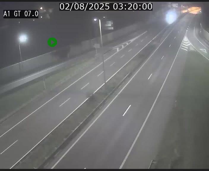 Traffic live webcam Luxembourg Cents - A1 direction Kirchberg - BK 7