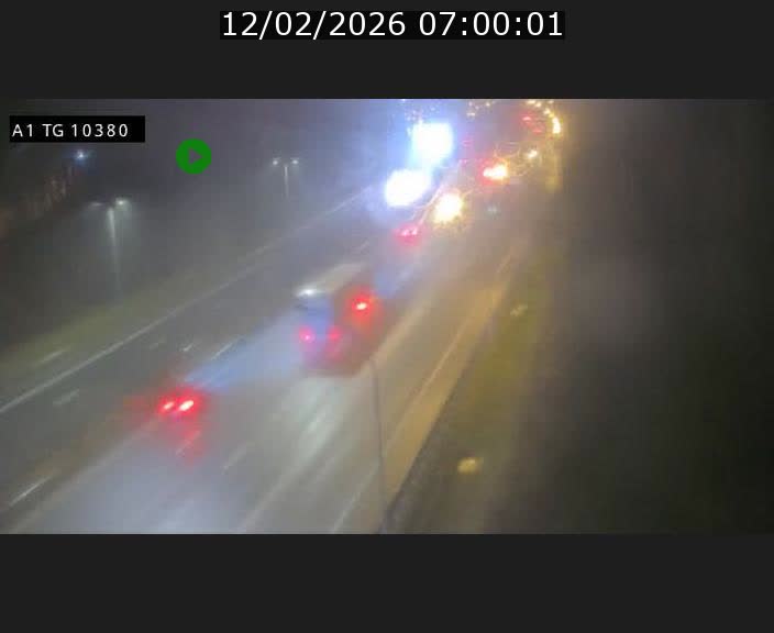 Traffic live webcam Luxembourg Senningerberg - A1 direction Luxembourg Kirchberg - BK 10.3
