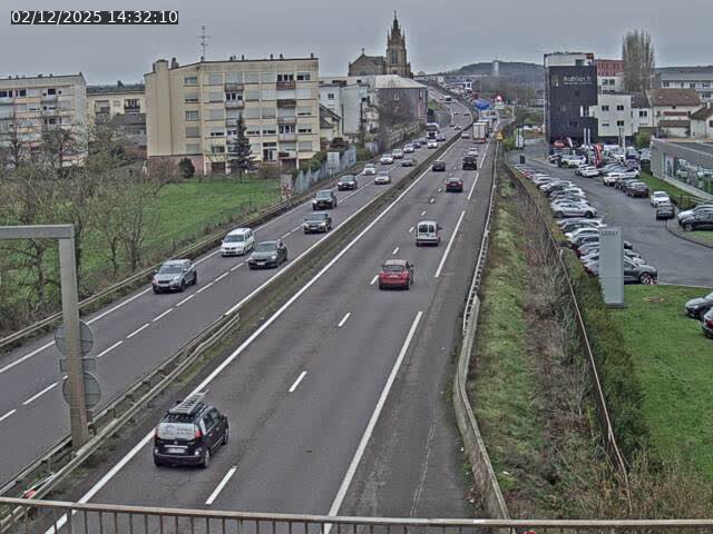 Caméra autoroute France - A31, Thionville direction Metz