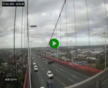 Webcam autoroute sur le périphérique de Bordeaux (A630) au nord de la ville. Caméra située sur le Pont d'Aquitaine.
