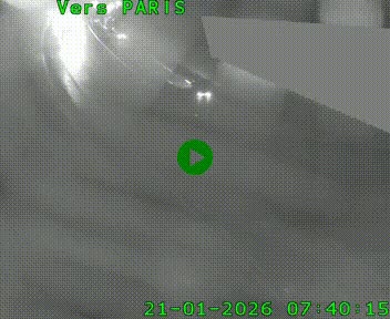 Caméra routière sur l'autoroute A20 à Saint-Pardoux-l'Ortigier, à la jonction avec l'A89. Vue orientée vers Paris