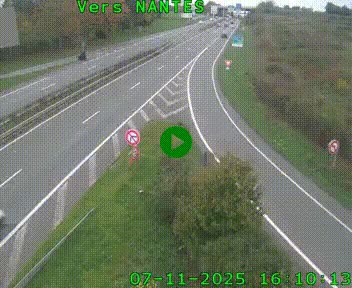 Webcam N147 au nord de Poitiers et à la jonction avec la A10