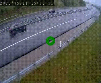 Caméra autoroutière France - A75, Engayresque, entre Millau et Séverac-le-Chateau, en direction de Montpellier
