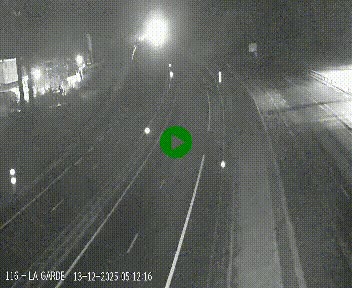 Caméra autoroute A75 à hauteur du col du rocher blanc en direction de Montpellier