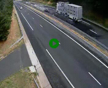 Caméra autoroute A75 à hauteur du col des Issartets en direction de Montpellier