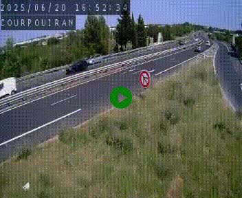 Caméra routière France - N109, Courpouiran - La plaine, en direction de Clermont l'Hérault, à la sortie de Montpellier