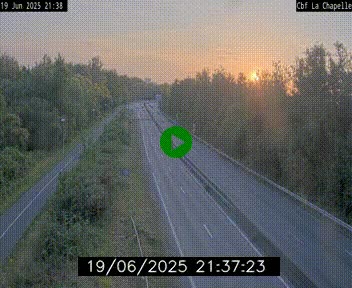Webcam sur le périphérique de Nantes (N844) à hauteur de Porte de la Chapelle, au nord de la ville