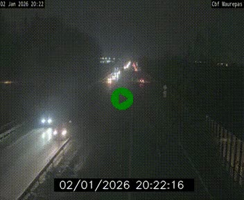 Webcam sur le périphérique de Rennes (N136) à hauteur de Maurepas, au nord de la ville