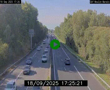 Webcam sur le périphérique de Nantes (N844) entre la Porte de Saint-Luce et la Porte d'Anjou, à l'est de la ville