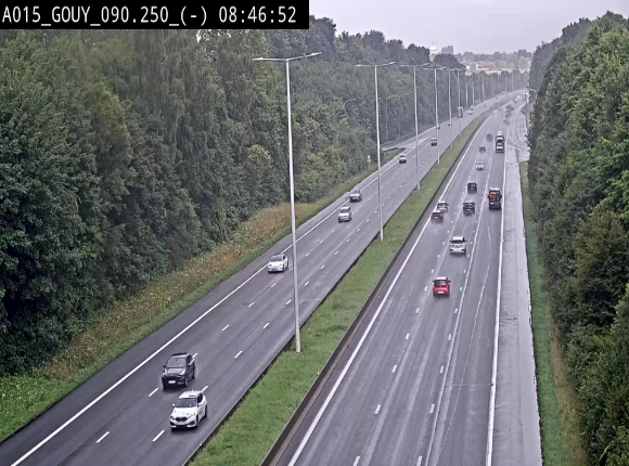 Webcam autoroute Belgique - Gouy-lez-piéton - E42 - BK 90.3