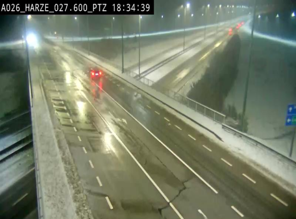 Caméra autoroute Belgique - Sougné-Remouchamps,E25 direction Luxembourg