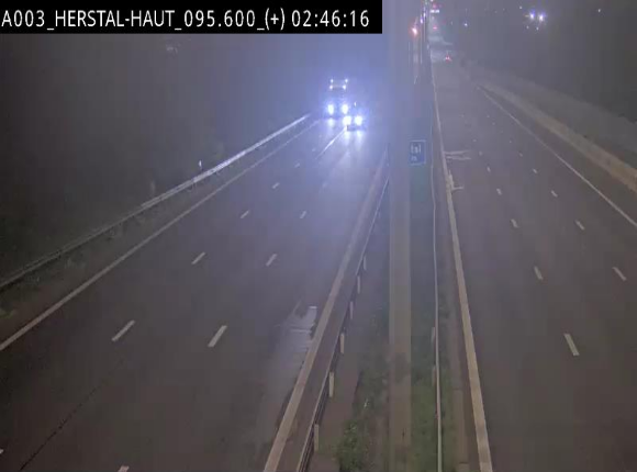 Webcam autoroute Belgique - Herstal - E40 direction Aix-la-Chapelle - BK 97