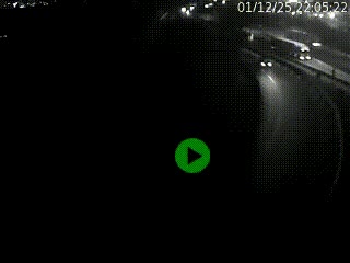 Caméra autoroute à la jonction entre l'A7 et la D301 (Boulevard urbain Sud de Lyon) à Feyzin, au sud de Lyon. Vue orientée vers Mions