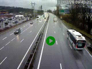 Caméra routière à hauteur des centres commerciaux et de la sortie 14 en direction d'Albertville