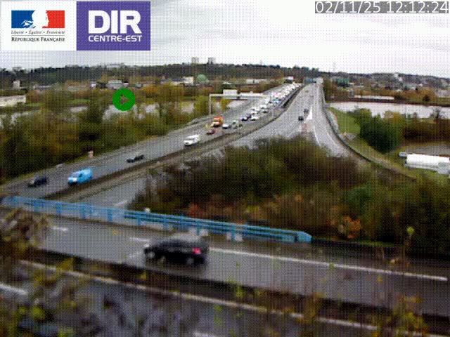 Webcam autoroute sur A450 à Pierre-Bénite en direction de Lyon et de l'autoroute A7