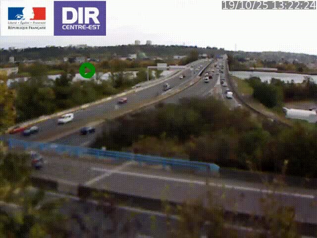 Clone of Caméra de circulation sur A7 à Lyon Perrache vers Marseille, le long du Rhône