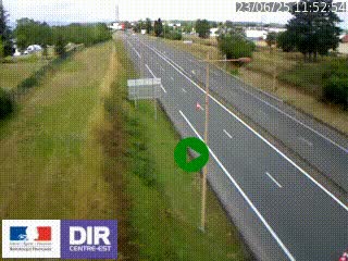 Webcam à Mably, à proximité de Roanne en direction de Moulins sur la N7
