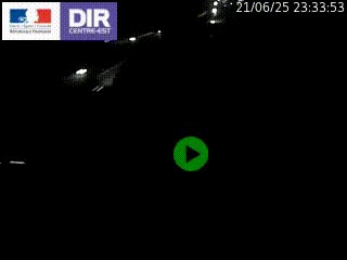 Webcam traffic à Grenoble-sud sur l'autoroute A480. Vue orientée vers l'entrée et la sortie de Grenoble